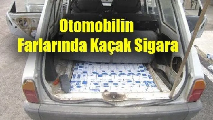 Otomobilin Farlarında Kaçak Sigara