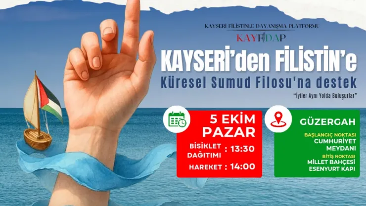 Pedallar Sumud Filosuna destek için dönecek