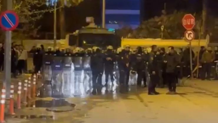 Polis ekipleri Kayseri'deki gerilimi yatıştırdı