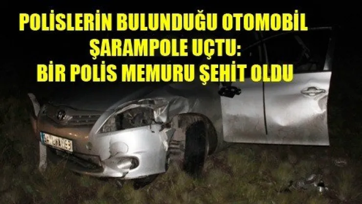 Polislerin Bulunduğu Otomobil Şarampole Uçtu