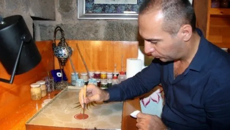 Renklerden Doğan Sanat 'ebru' 