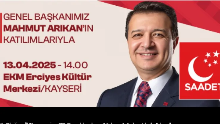 Saadet Partisi Kayseri Kongre afişleri toplatıldı