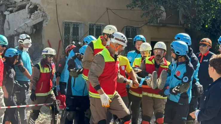 Sahabiye'de gerçeğini aratmayan tatbikat