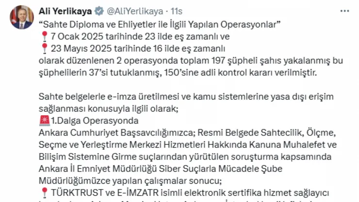 Sahte Diploma Operasyonu Derinleşiyor