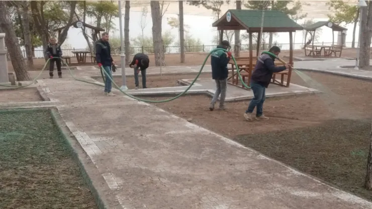 Sarımsaklı Barajı Mesire Alanı'nda Yenileme Çalışmaları Devam Ediyor