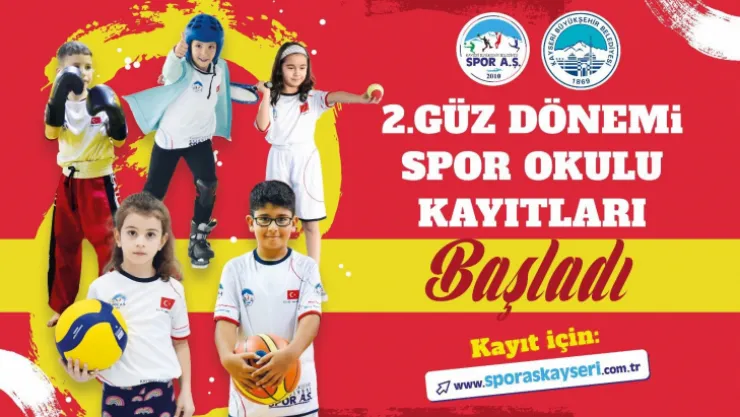 Spor A.Ş. 2'nci Güz Dönemi Spor Okulu kayıtları başladı