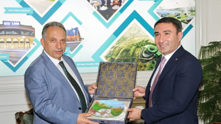 Şuşa Valisi'nden Başkan Yalçın'a ziyaret