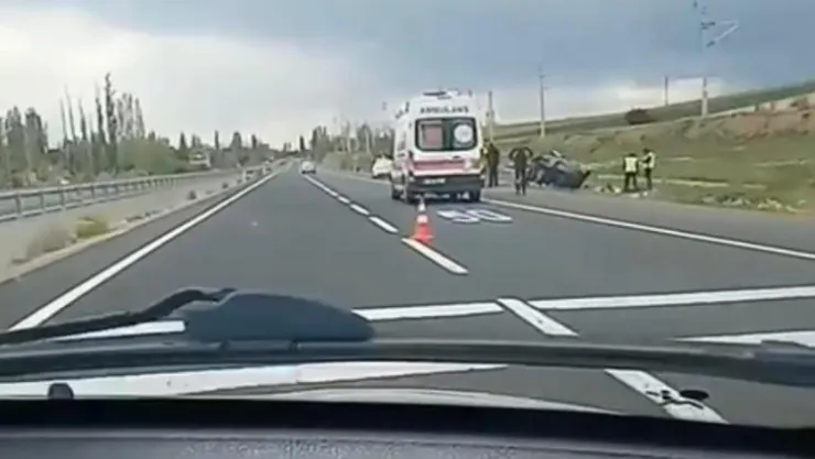 Takla atan araçta 4 yaralı