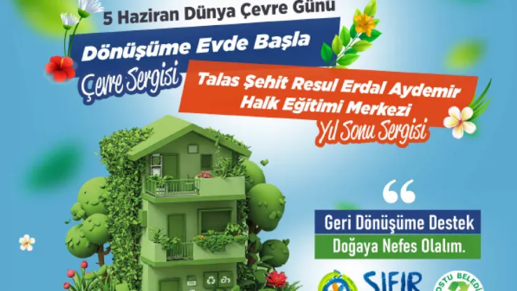 Talas'ta 25 Okulun Katılımıyla 'Çevre Bilinci' Programı Düzenleniyor