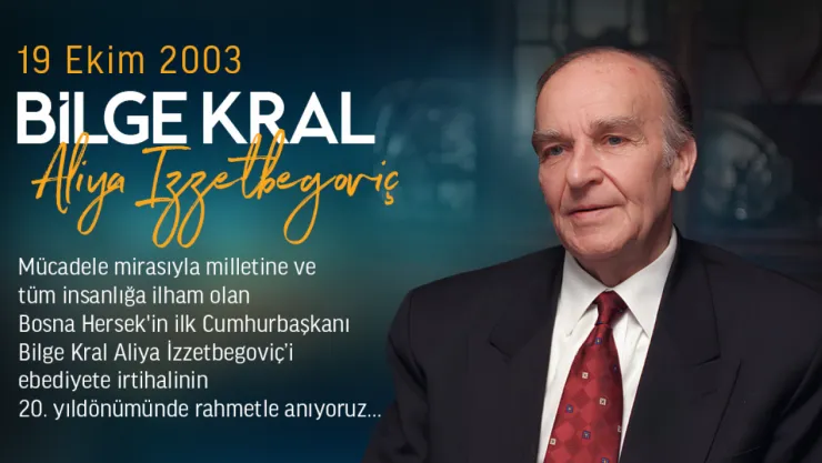 Talas'ta  'Bilge Kral' Aliya İzzetbegoviç'e Anlamlı Anma
