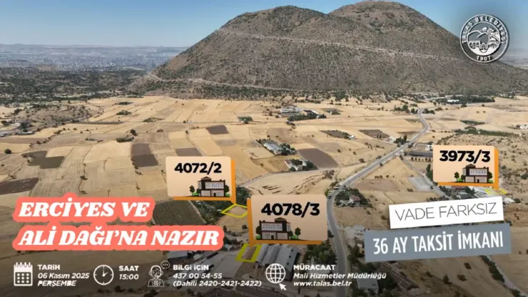 Talas'ta Villa Parseli Satışı: Yatırım Fırsatı Kapıda!