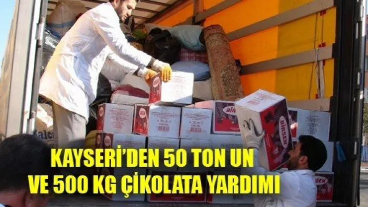 Verenel Dereği 50 Ton Un ve 500 Kg Çikolata Topladı