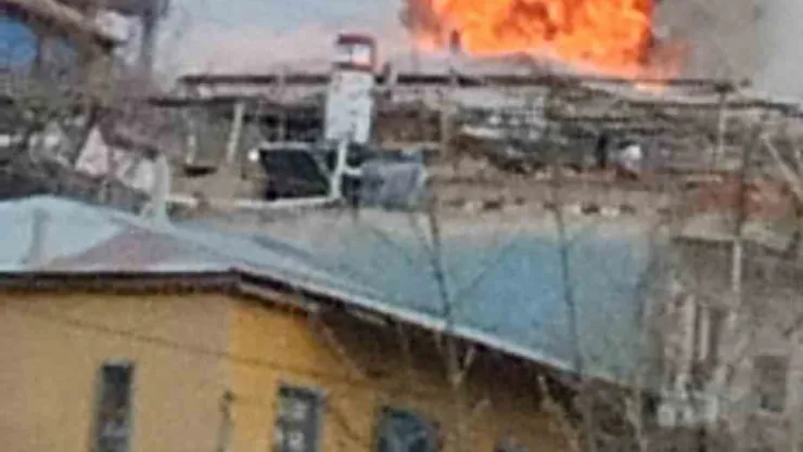 Müstakil evde doğalgaz patladı