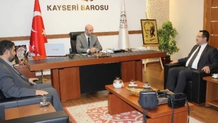 Yeşilay'dan Kayseri Barosu'na Ziyaret