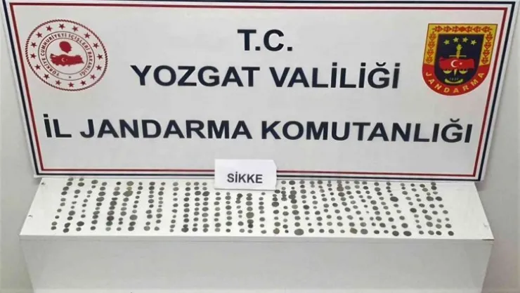 Yozgat'ta 327 sikke ele geçirildi