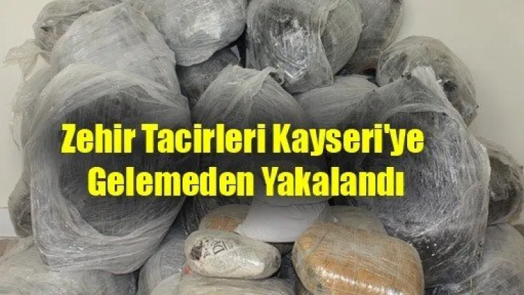Zehir Tacirleri Kayseri'ye Gelemeden Yakalandı