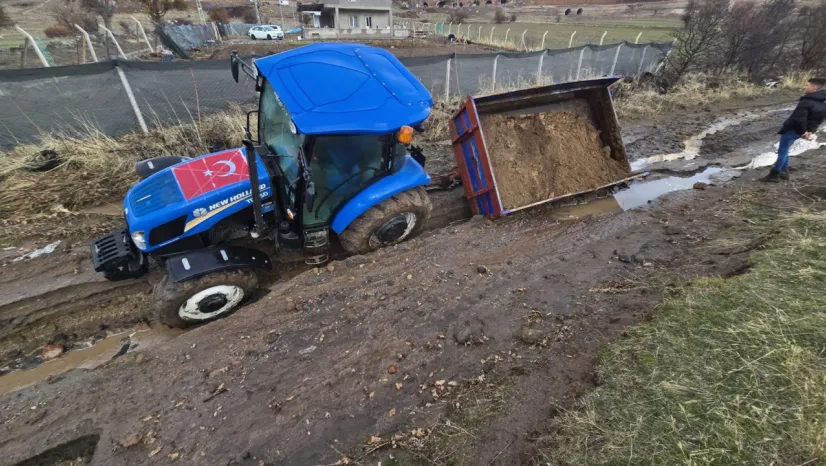 Başakpınar Mahallesinde sel etkili oldu