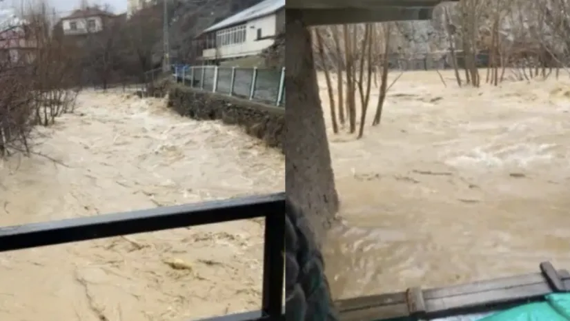 Develi'de Sağanak Yağış Hayatı Felç Etti: Evler ve Ahırlar Su Altında Kaldı