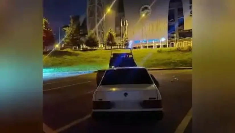 Drift atan sürücüye 64 bin 896 lira ceza