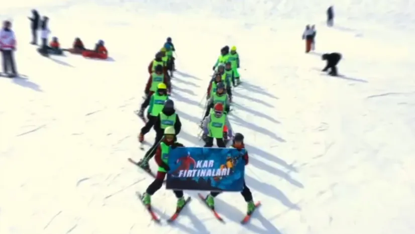 ERVA Kar Fırtınaları sporcuları antrenmanlarını sürdürüyor