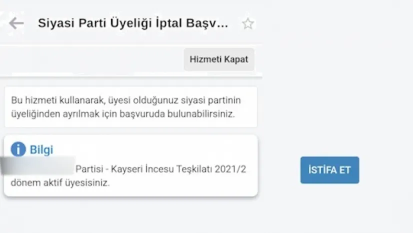 Haberiniz olmadan siyasi parti üyeliğiniz olabilir