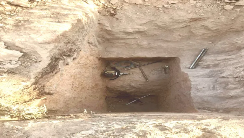Kaçak kazı yapan 4 kişi yakalandı