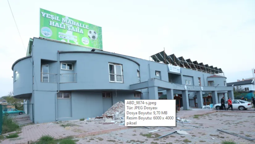 Kaymek Yeşil Mahalle Tesisleri Yenileniyor