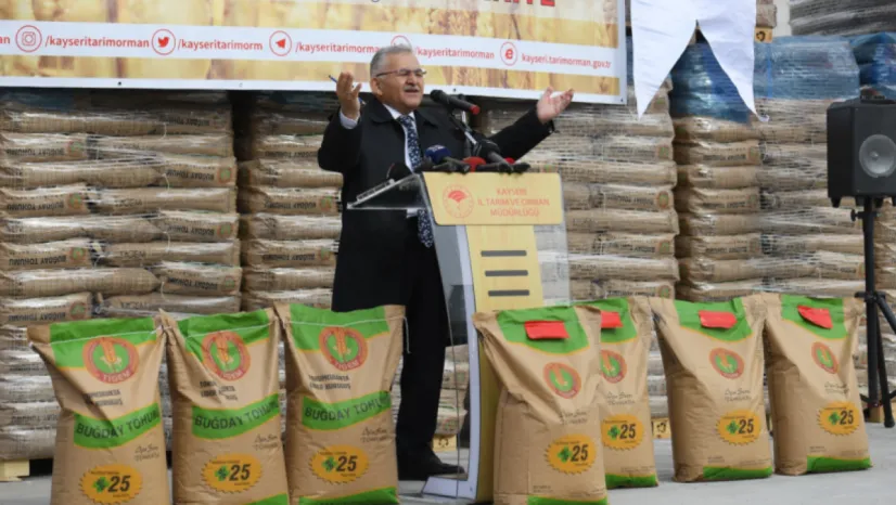 Kayseri'de Çiftçilere 12 Milyon TL'lik Tohum Desteği