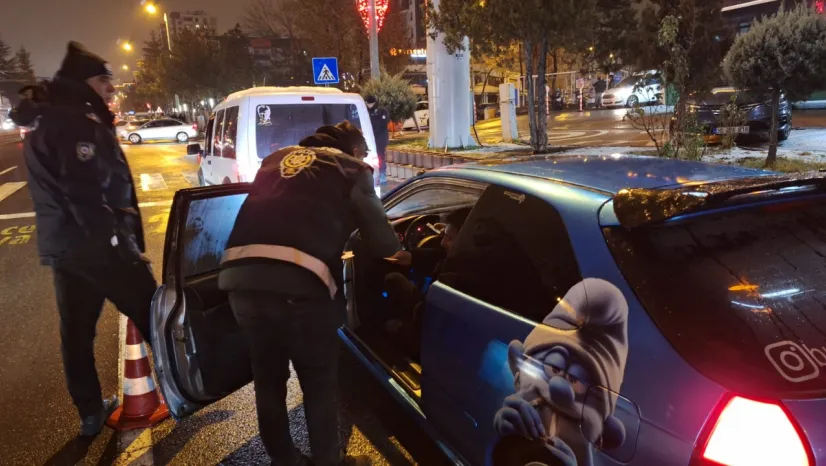 Kayseri'de yılbaşı huzuru için güvenlik denetimleri gerçekleştirildi