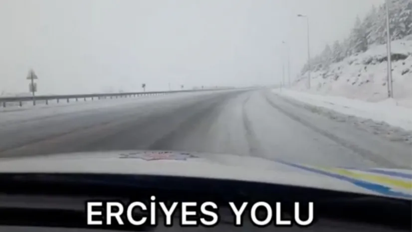 Kayseri'de yollar trafiğe açık