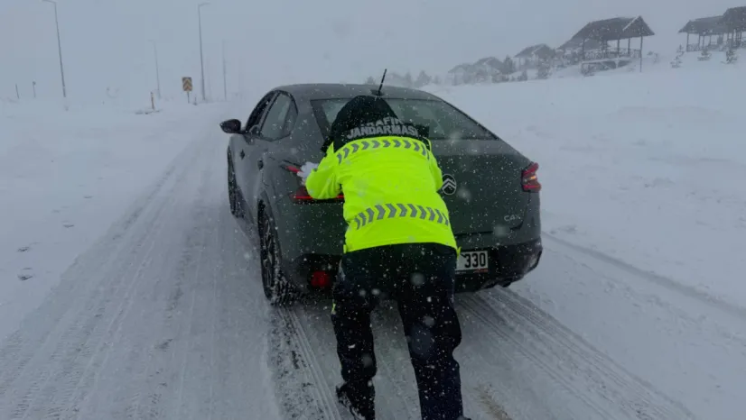 Kayseri-Develi Erciyes İl Yolu ulaşıma kapatıldı