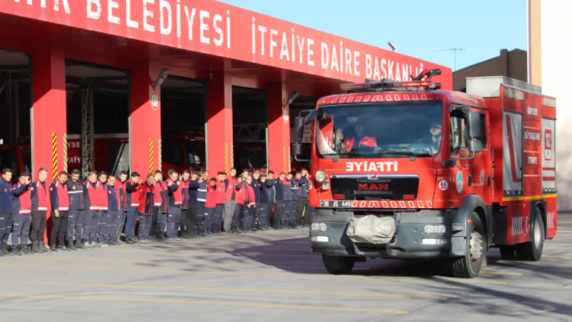Kayseri İtfaiyesi, Kırıkkale'deki yangın için harekete geçti