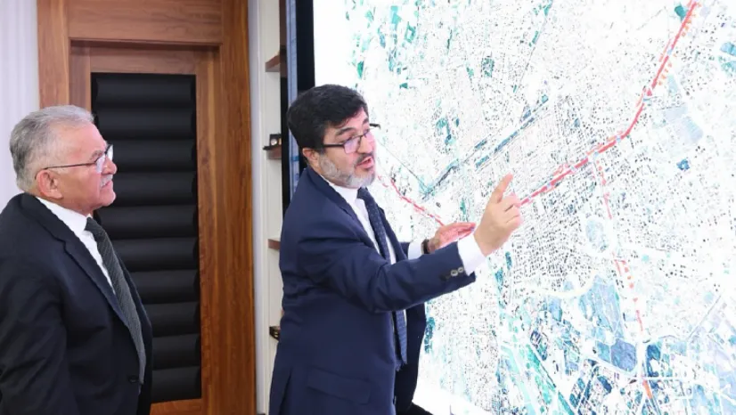 Kayseri'nin yeni raylı sistem hattı için ilk adım