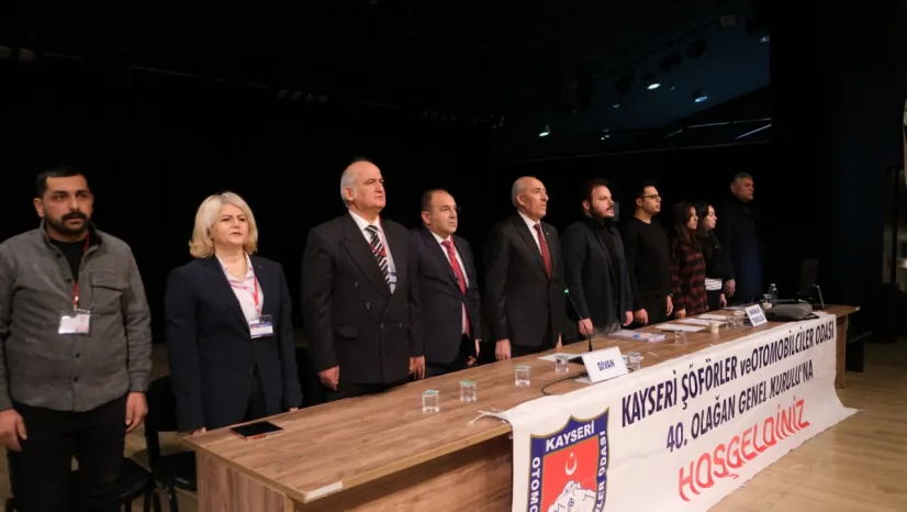 Kayseri Şoförler Odası yeni başkanı Tuncay Ersoy oldu