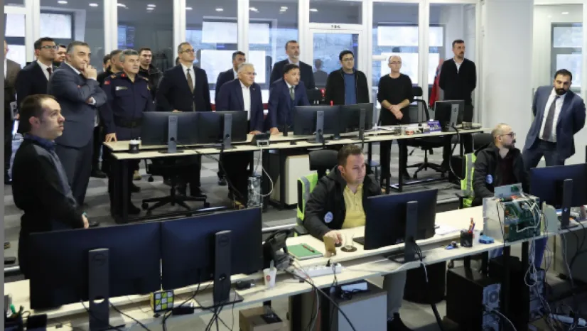 Kayseri Trafik Kontrol Merkezi'nde Brifing