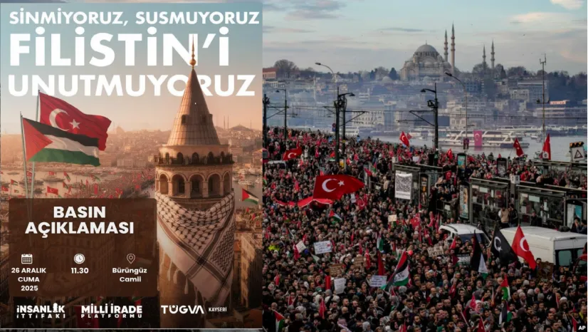 Kayseri TÜGVA'dan Filistin Yürüyüşüne Destek Açıklaması