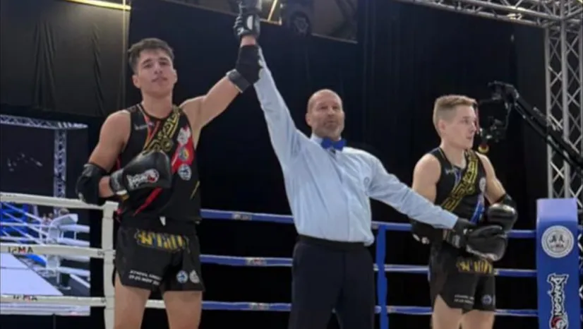 Kayserili muaythai sporcusu Utku Mete, Yunanistan'da altın madalya kazandı