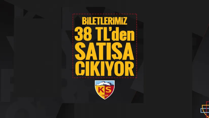 Kayserispor, Bodrumspor maç biletleri bugün satışa çıkıyor