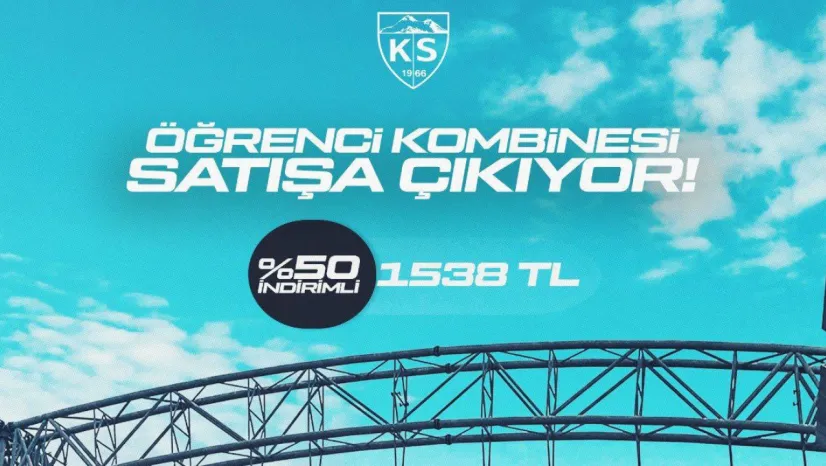 Kayserispor'dan öğrencilere yüzde 50 indirimli kombine bilet