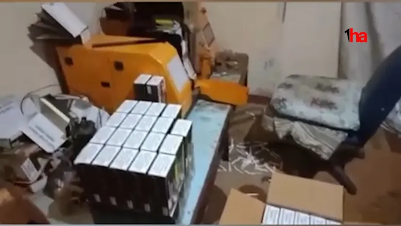 Kiraladığı evi sigara imalathanesine çevirdi: Polisten kaçamadı