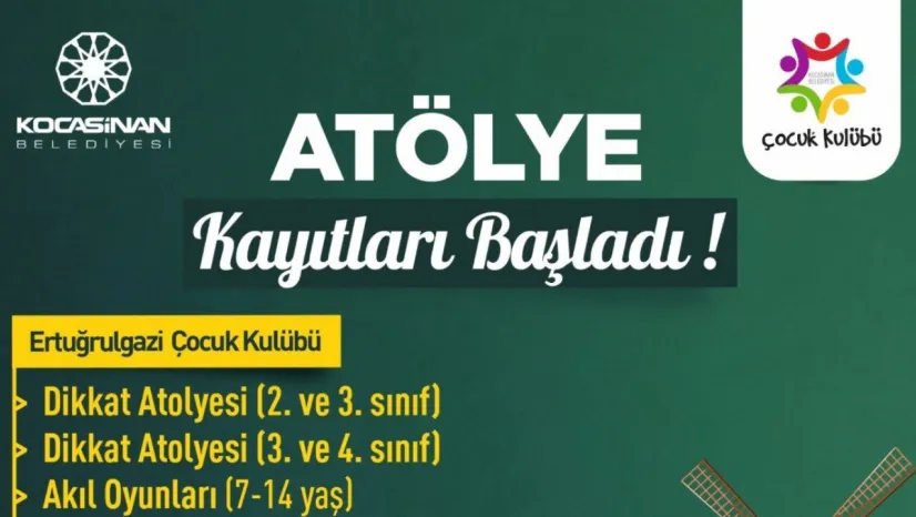 Kocasinan Belediyesi Çocuk Kulübü'nde yeni dönem kurs kayıtları başladı