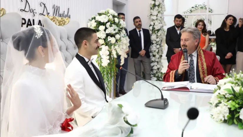 Melikgazi'de 2025 Yılında 4000 Çift Dünya Evine Girdi