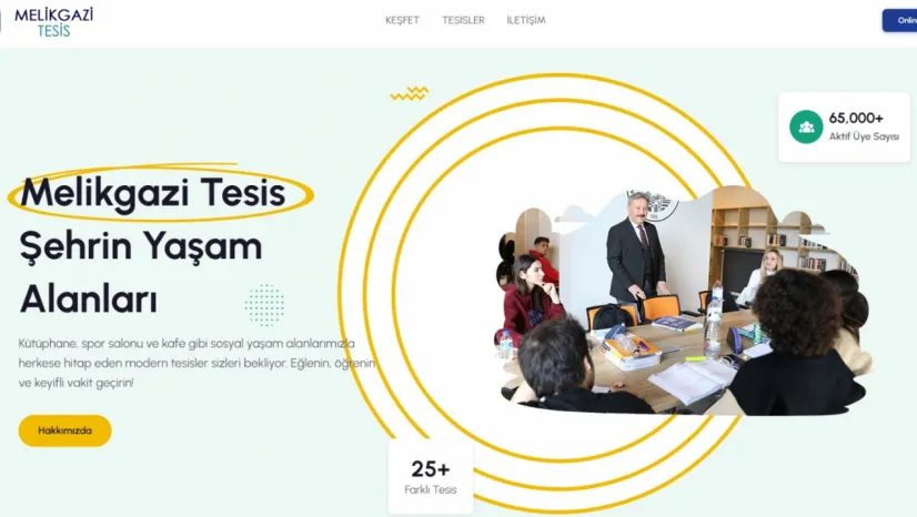 Melikgazi'de tüm sosyal tesisler tek bir dijital platformda toplandı