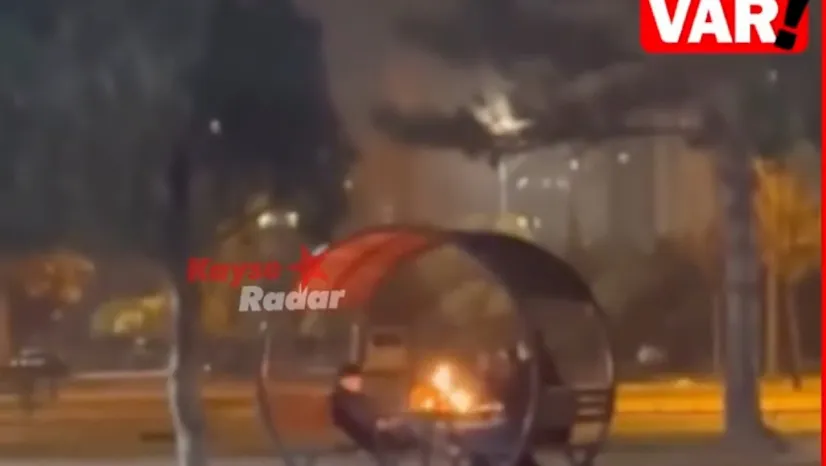 Parkta kamelya yakan 3 çocuk yakalandı