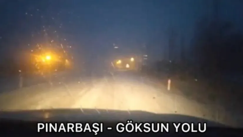 Pınarbaşı-Kahramanmaraş yolu çekici ve tır trafiğine kapandı