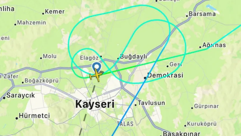 Şiddetli rüzgar uçuşları etkiledi: İstanbul–Kayseri uçağı inemedi