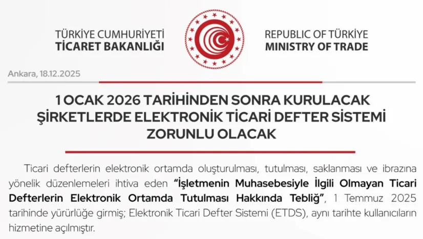 Şirketlerde elektronik ticari defter sistemi zorunlu olacak