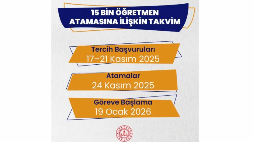 15 bin öğretmen atamasına ilişkin tercih ve atama kılavuzu yayımlandı