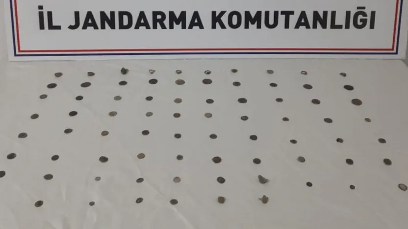 76 adet Roma-Bizans sikkesi ele geçirildi
