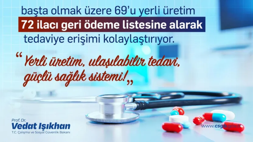 Bakan Işıkhan duyurdu: '72 ilacı daha geri ödeme listesine aldık'
